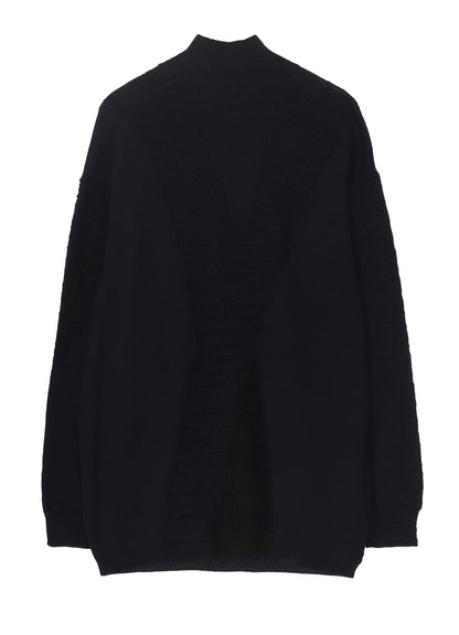 5G1P COMBINATION KNIT PANELED HIGH NECK PO