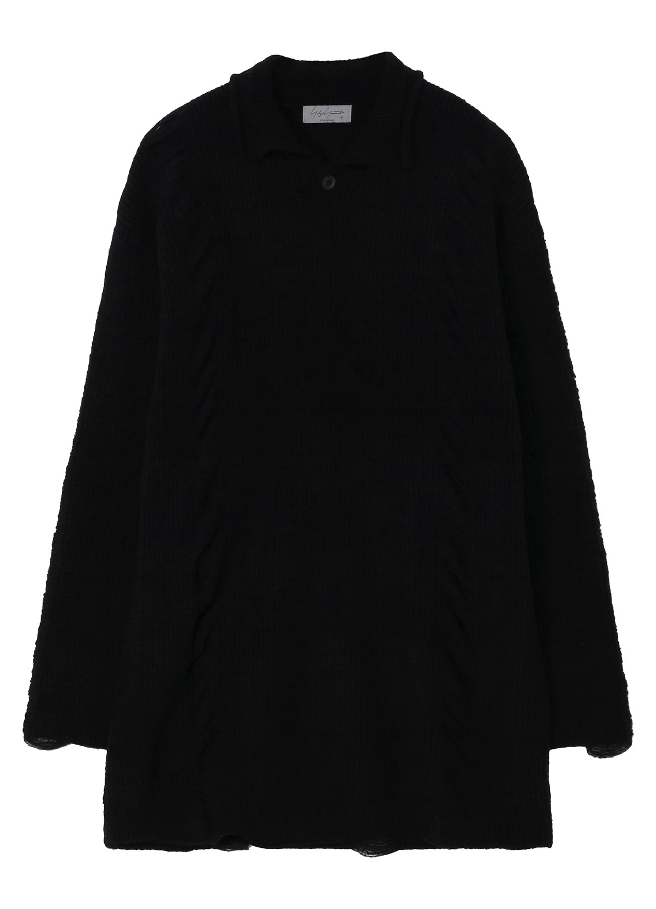 7G3P HALF CARDIGAN ONE BUTTON POLO PO