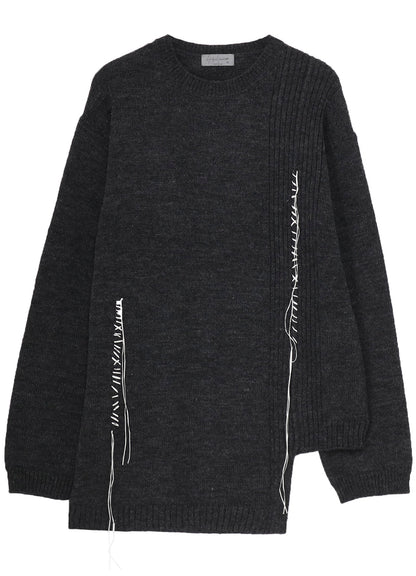 5G1P EMBROIDERY PLAIN STITCH EMBROIDERY ROUND NECK PO