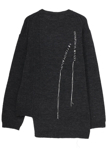 5G1P EMBROIDERY PLAIN STITCH EMBROIDERY ROUND NECK PO