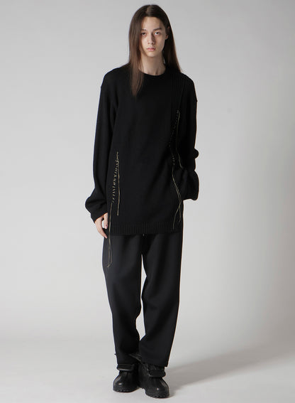 5G1P EMBROIDERY PLAIN STITCH EMBROIDERY ROUND NECK PO