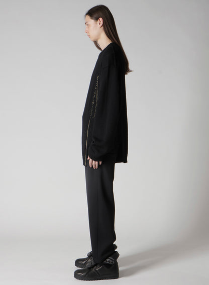 5G1P EMBROIDERY PLAIN STITCH EMBROIDERY ROUND NECK PO