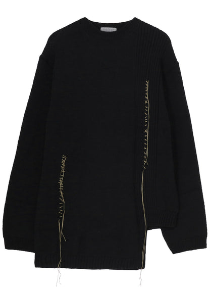 5G1P EMBROIDERY PLAIN STITCH EMBROIDERY ROUND NECK PO