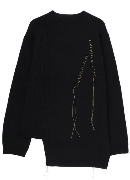 5G1P EMBROIDERY PLAIN STITCH EMBROIDERY ROUND NECK PO