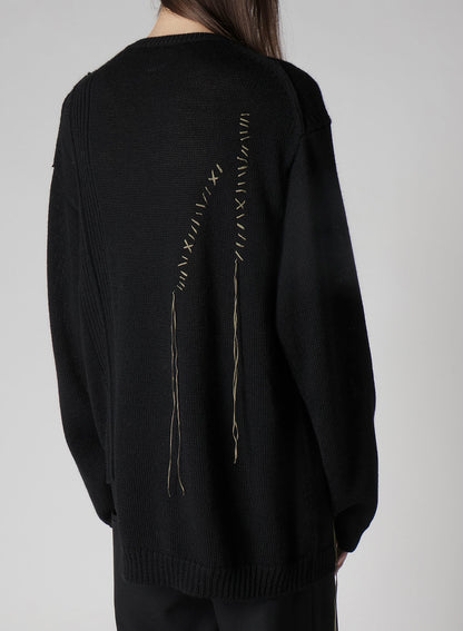 5G1P EMBROIDERY PLAIN STITCH EMBROIDERY ROUND NECK PO