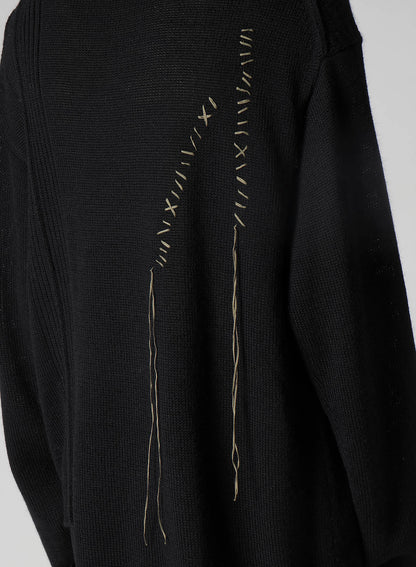 5G1P EMBROIDERY PLAIN STITCH EMBROIDERY ROUND NECK PO