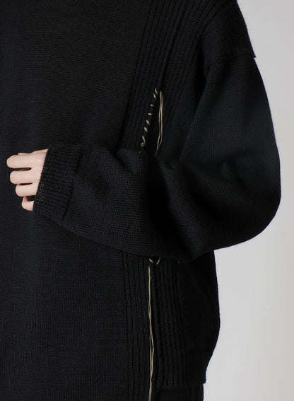 5G1P EMBROIDERY PLAIN STITCH EMBROIDERY ROUND NECK PO