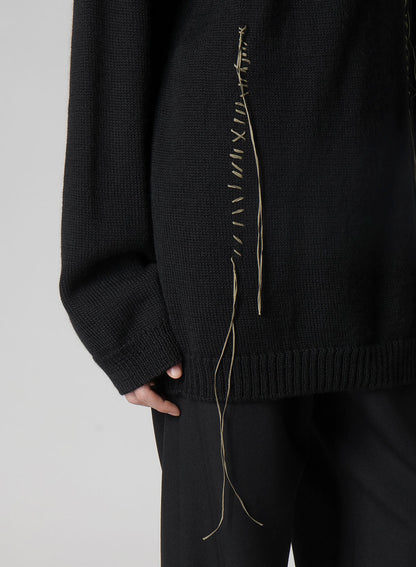 5G1P EMBROIDERY PLAIN STITCH EMBROIDERY ROUND NECK PO