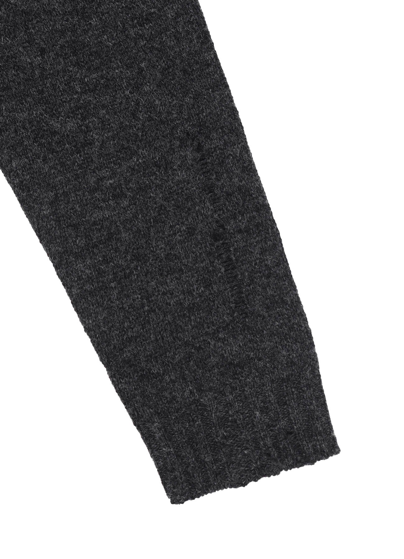 PLAIN STITCH CRASHED HIGH NECK CARDIGAN