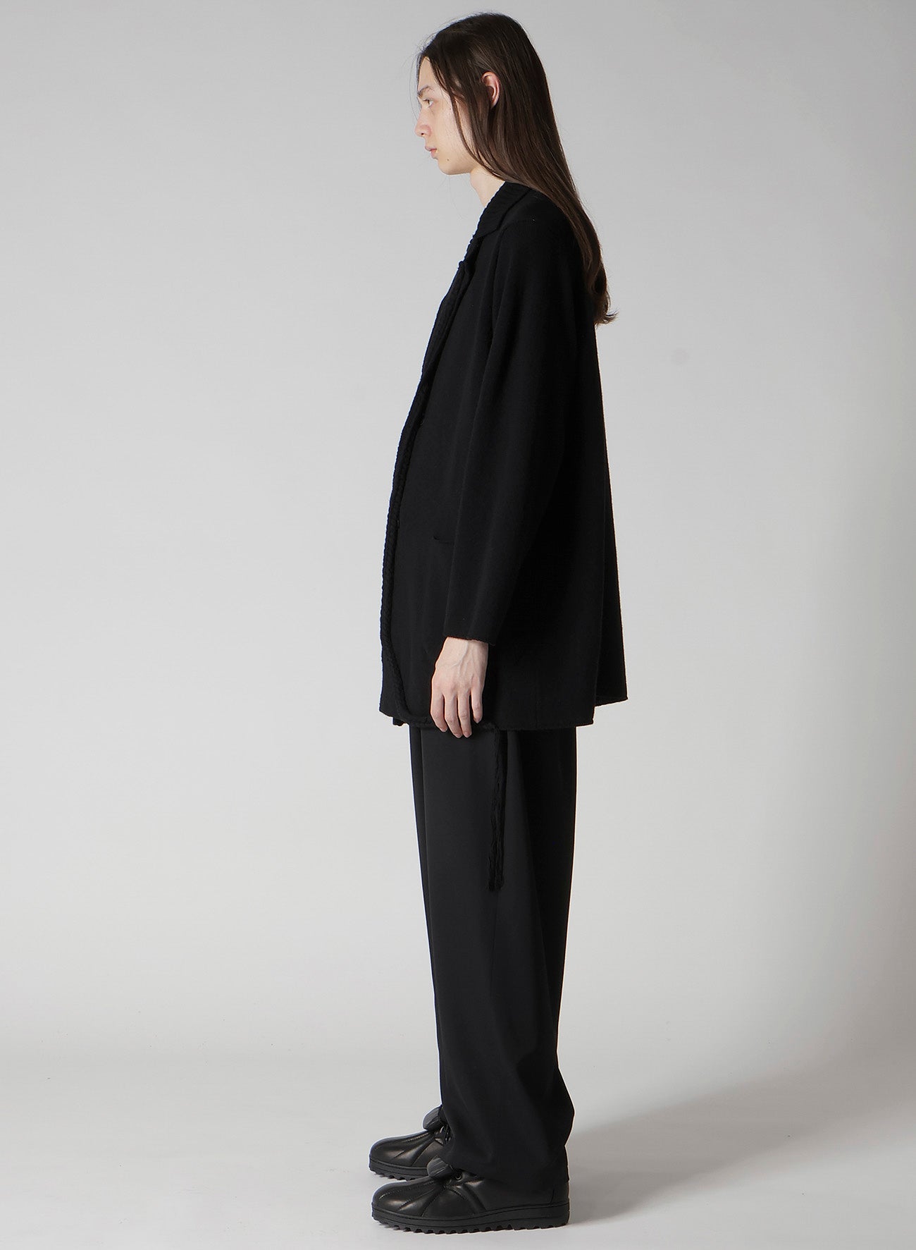 7G1P PLAIN STITCH WITH STRING STRING DETAIL JACKET