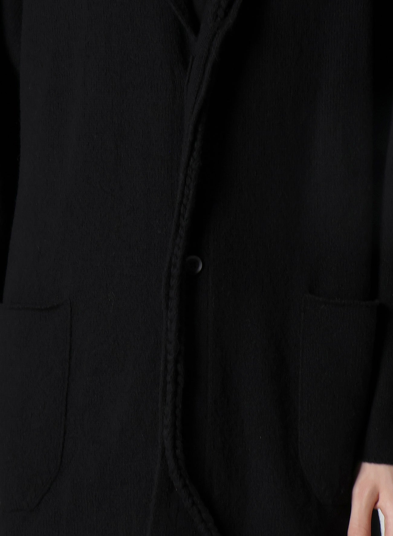 7G1P PLAIN STITCH WITH STRING STRING DETAIL JACKET