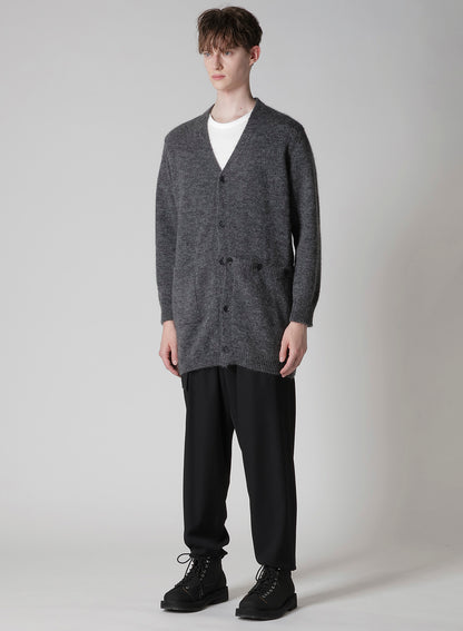7G2P PLAIN STITCH BUTTON D V NECK CARDIGAN