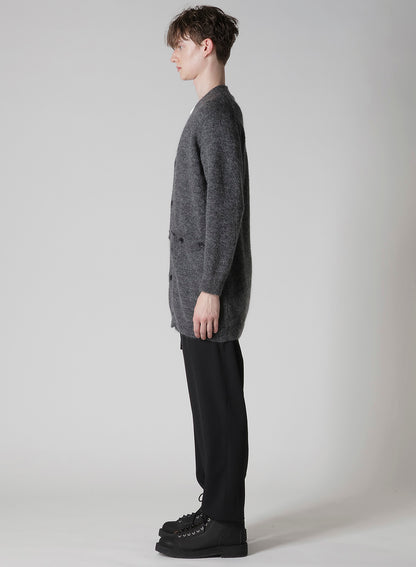 7G2P PLAIN STITCH BUTTON D V NECK CARDIGAN