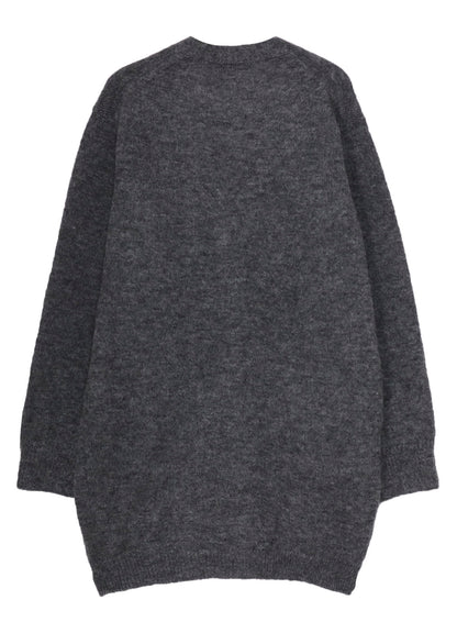 7G2P PLAIN STITCH BUTTON D V NECK CARDIGAN