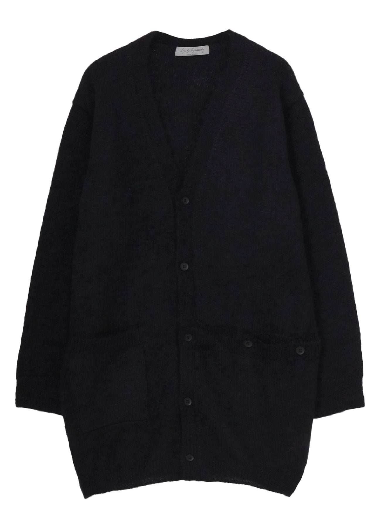 7G2P PLAIN STITCH BUTTON D V NECK CARDIGAN
