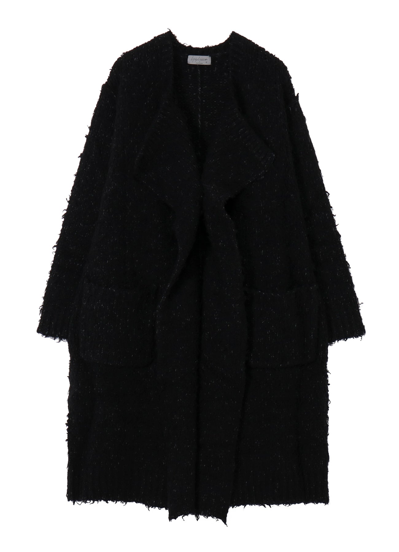 3G1P BRUSHED PLAIN STITCH LONG CARDIGAN
