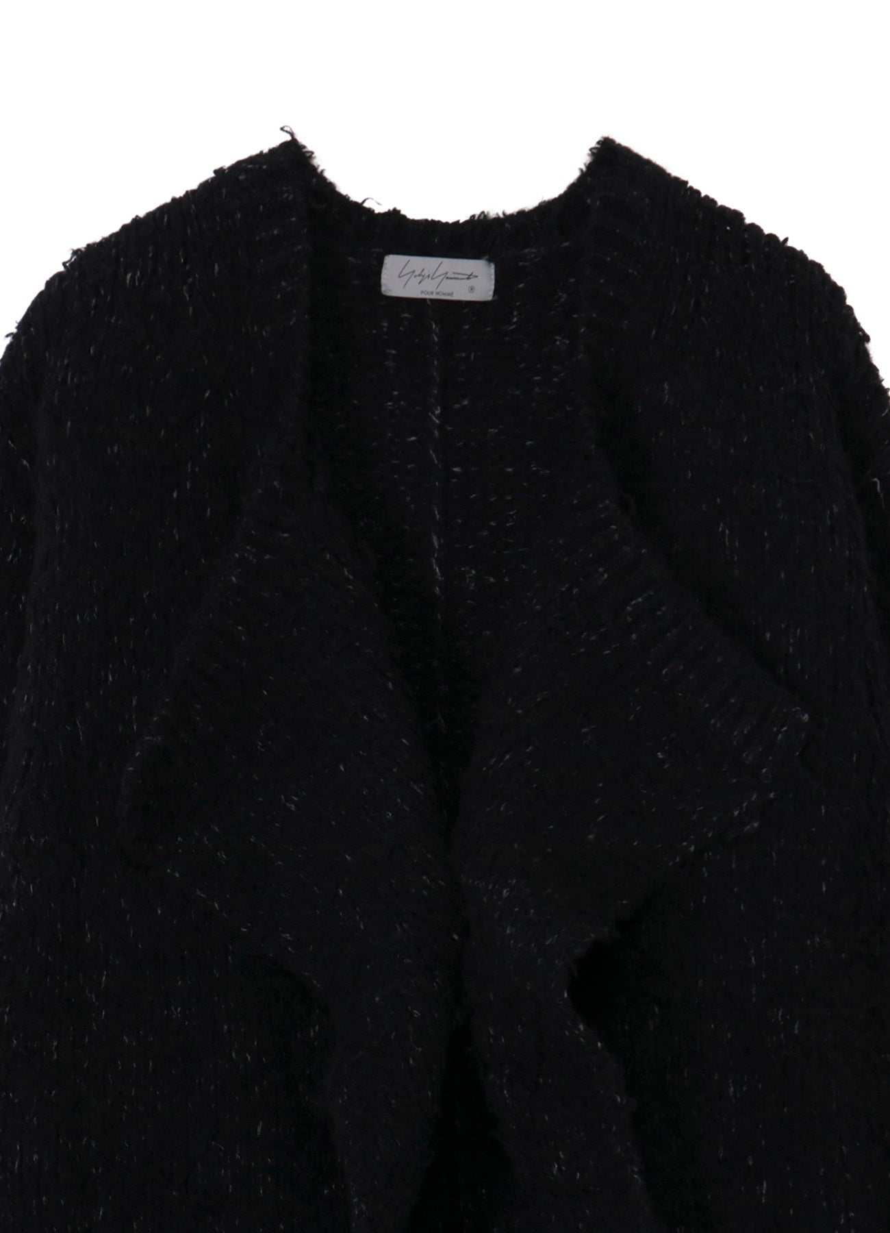 3G1P BRUSHED PLAIN STITCH LONG CARDIGAN