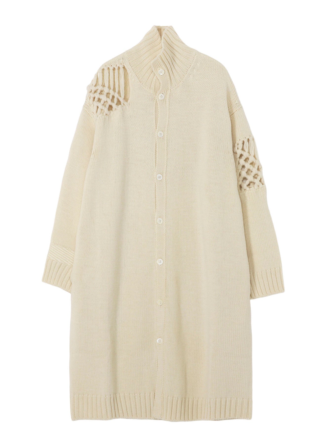 STITCHING MACRAME TURTLE CARDIGAN