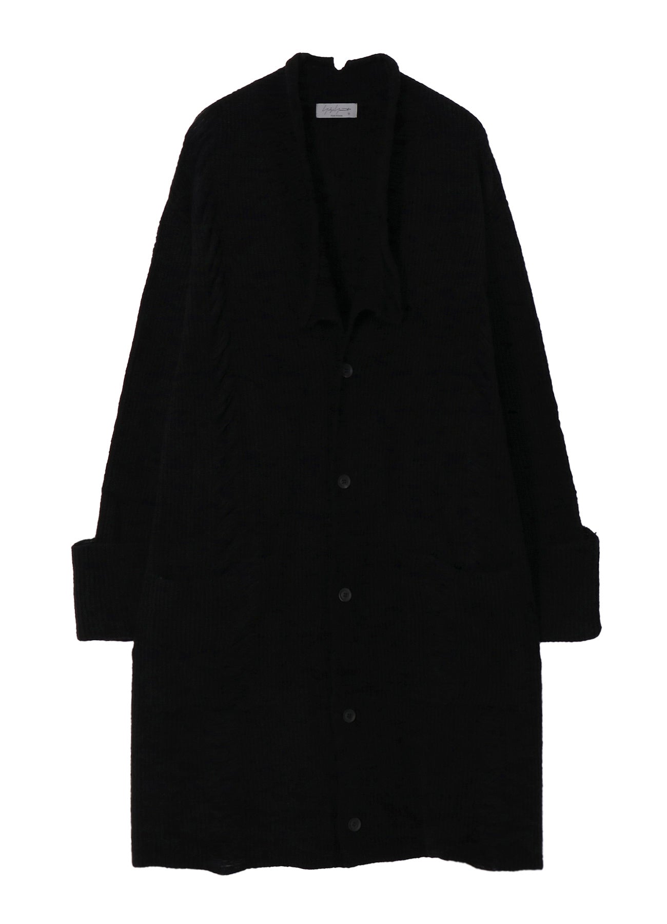 7G3P HALF CARDIGAN CRUSHED LONG CARDIGAN