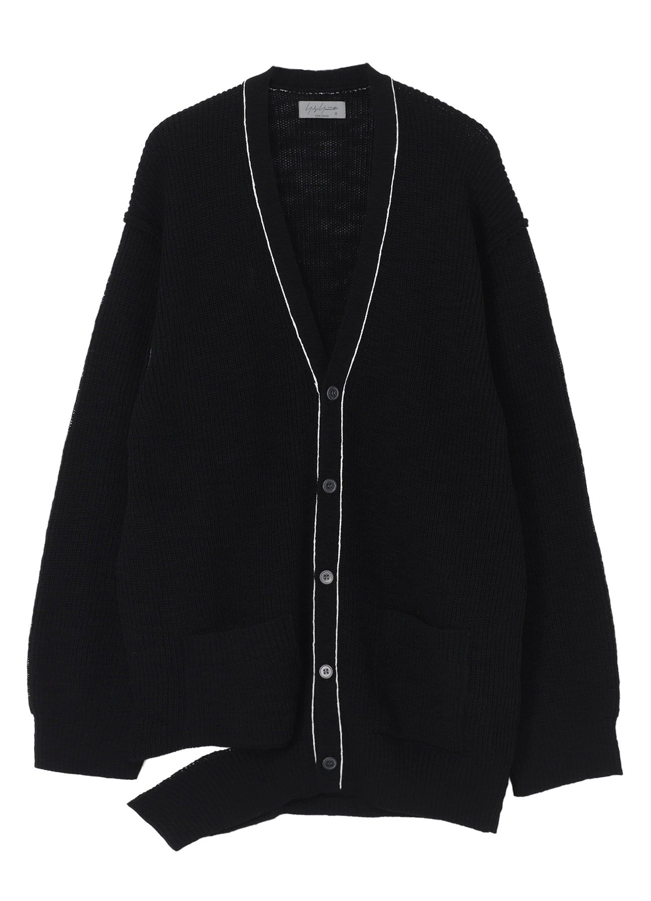 HALF CARDIGAN SLIT DETAIL V NECK CARDIGAN