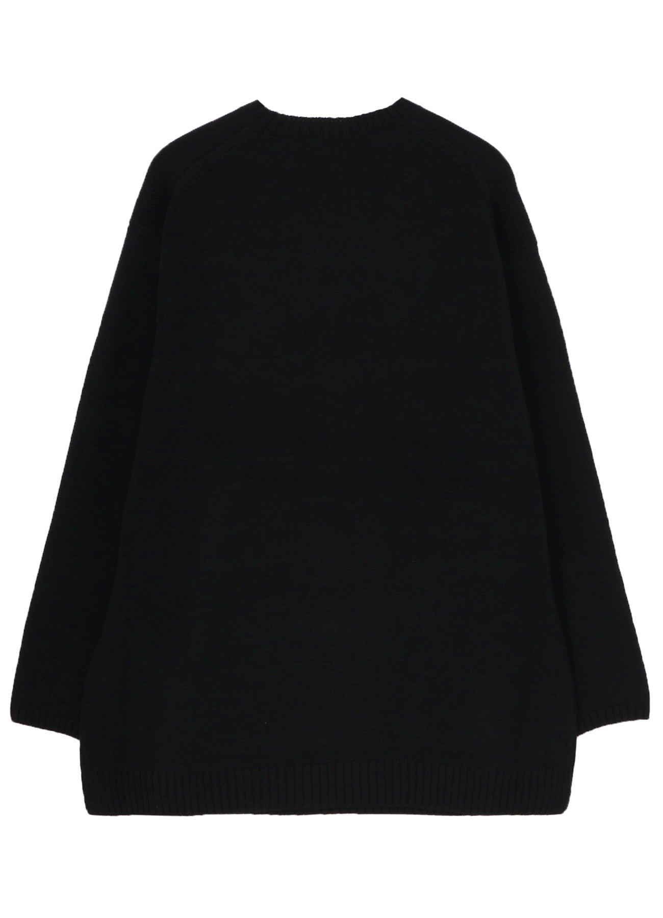 FLOWER DESIGNED CREW NECK KNIT