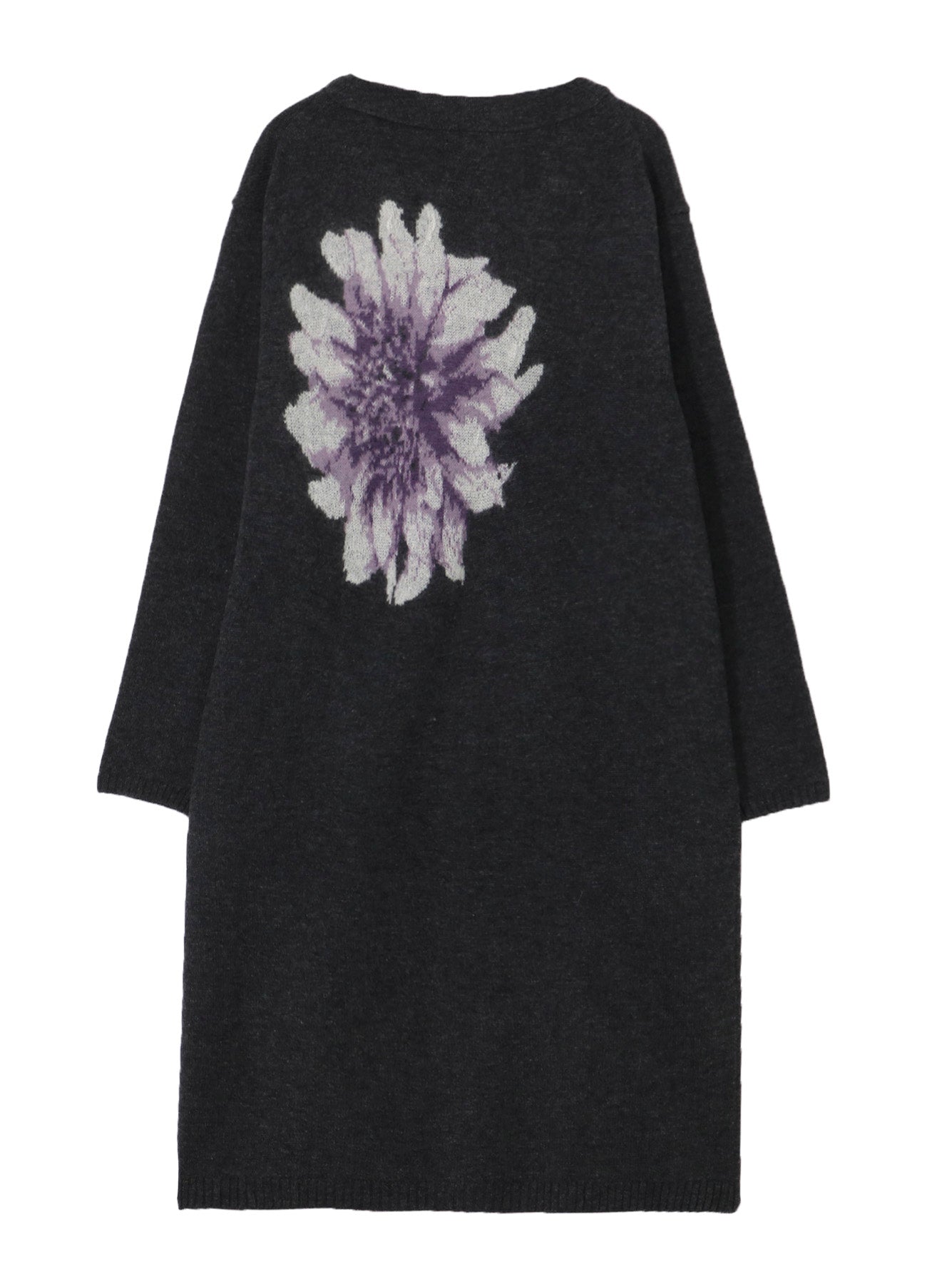FLOWER DESIGNED LONG CARDIGAN