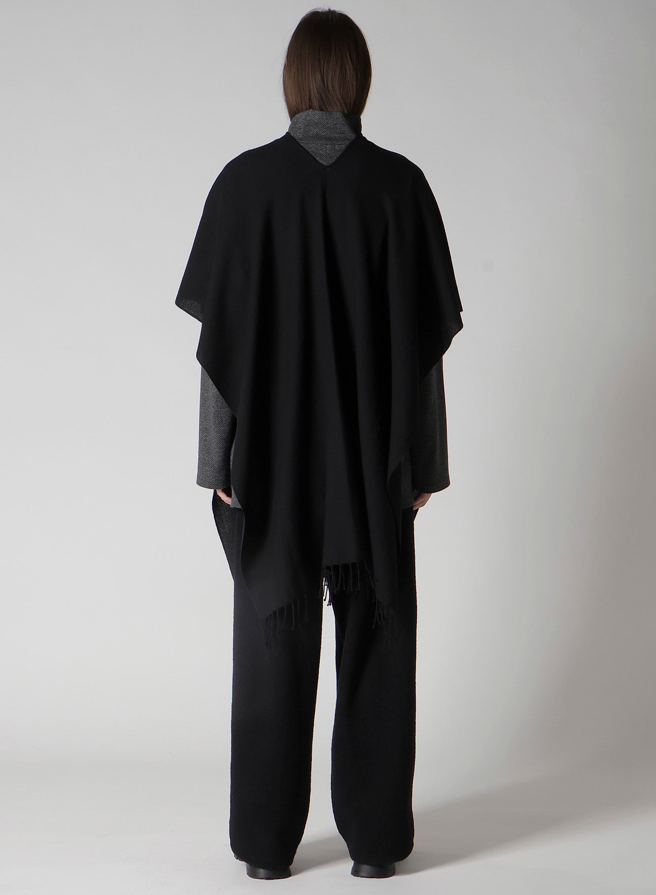 2/48W TWILL WEAVE 2 WAY PONCHO SCARF