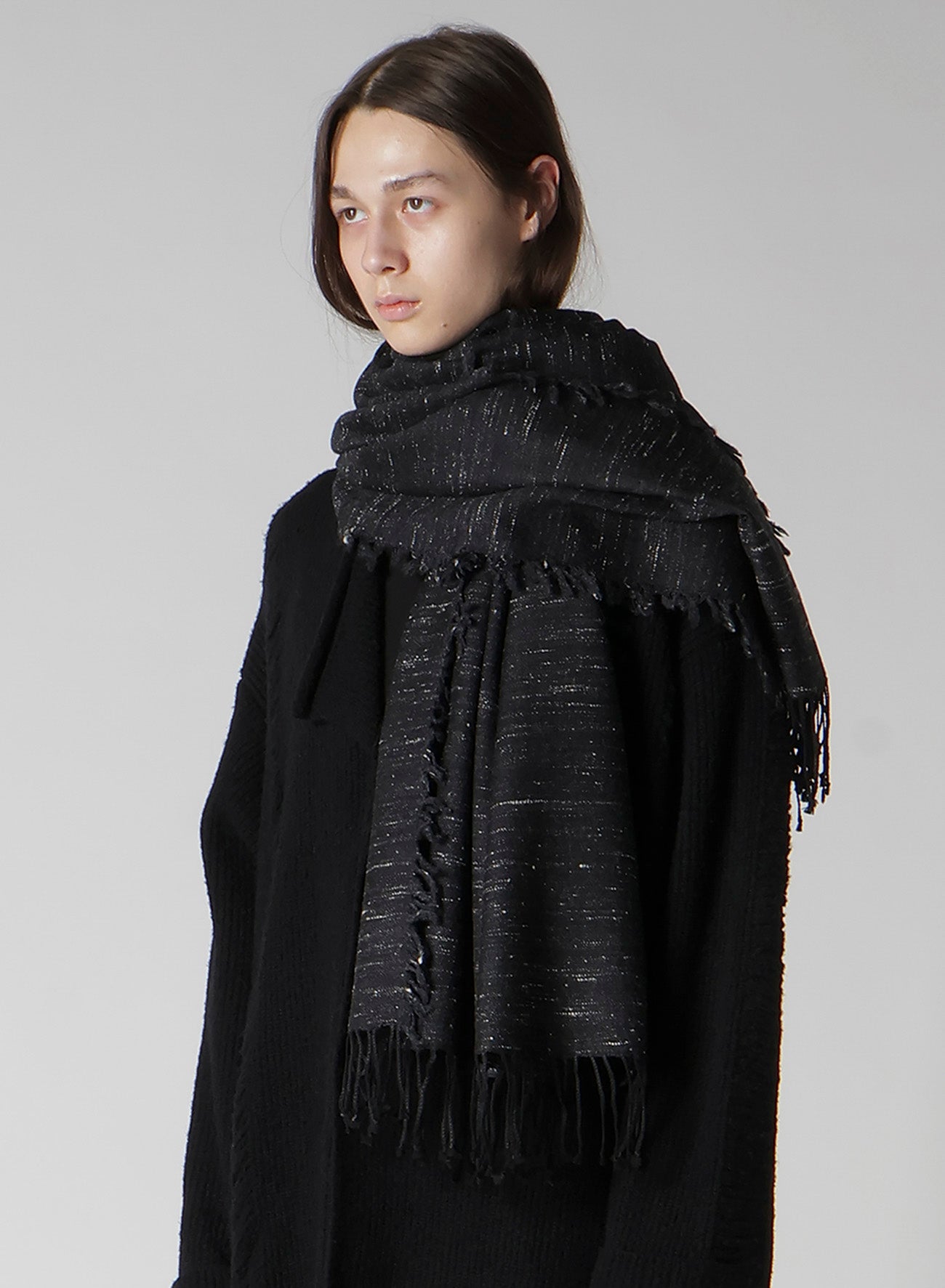 W/DIAMOND JQ YAK WOOL SCARF
