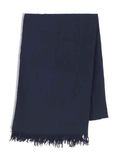 KHADI COTTON TWILL SELVEDGE STOLE