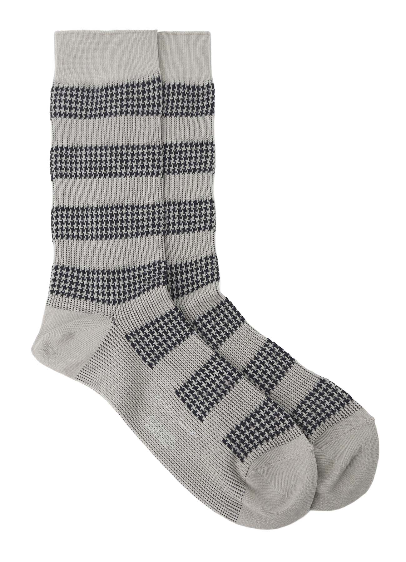 C/AC JQ STAGGERED BORDER SOCKS