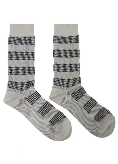 C/AC JQ STAGGERED BORDER SOCKS