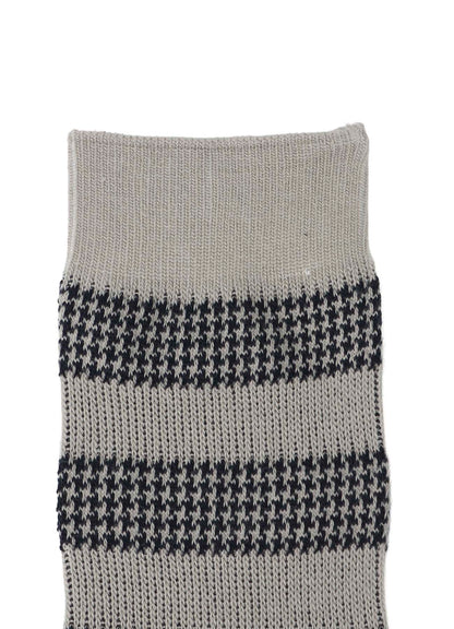 C/AC JQ STAGGERED BORDER SOCKS