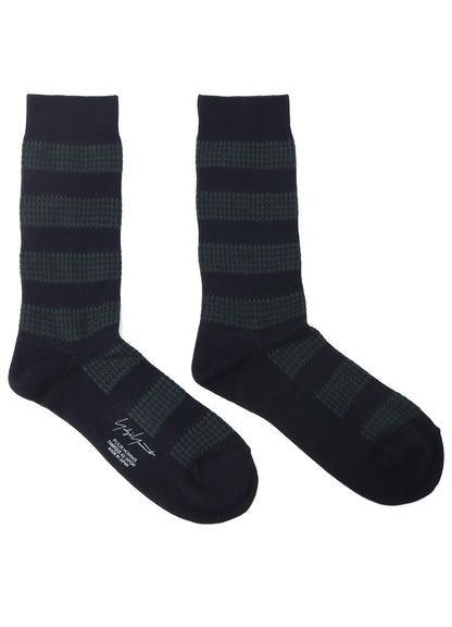 C/AC JQ STAGGERED BORDER SOCKS