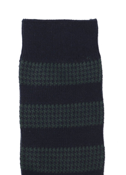 C/AC JQ STAGGERED BORDER SOCKS