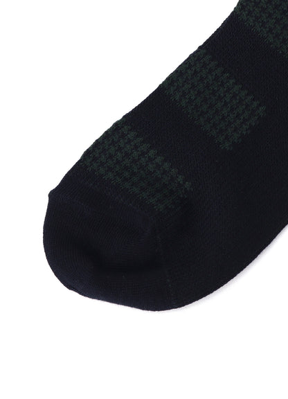 C/AC JQ STAGGERED BORDER SOCKS