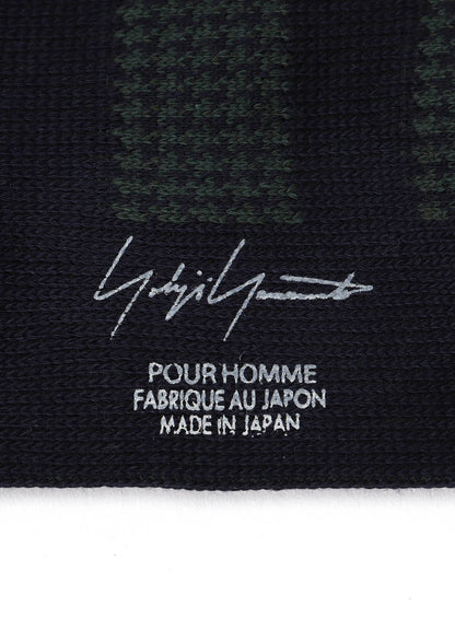 C/AC JQ STAGGERED BORDER SOCKS