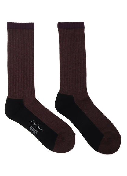 C/AC RIBBED PILE RIBBED SOCKS