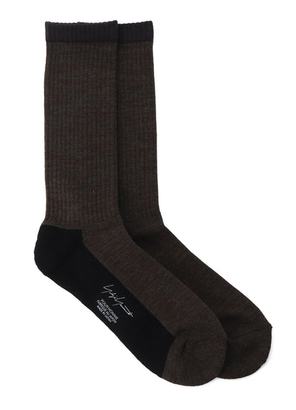 C/AC RIBBED PILE RIBBED SOCKS