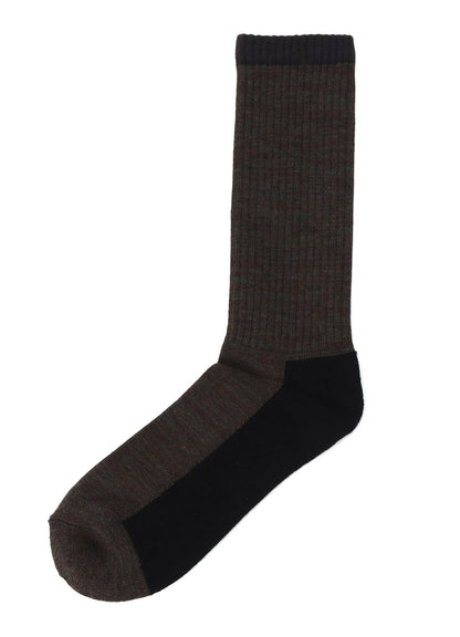 C/AC RIBBED PILE RIBBED SOCKS