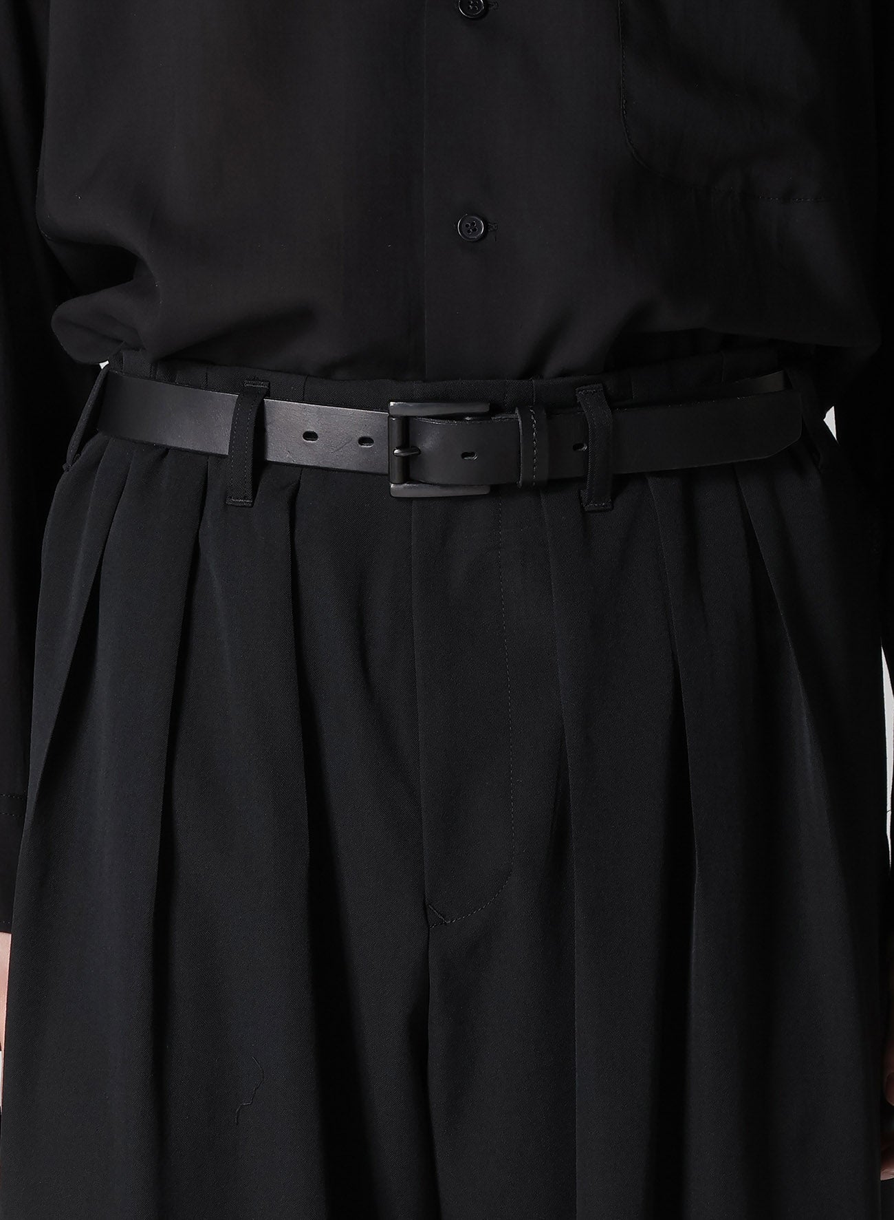 WOOL GABARDINE THIN BALLOON PANTS