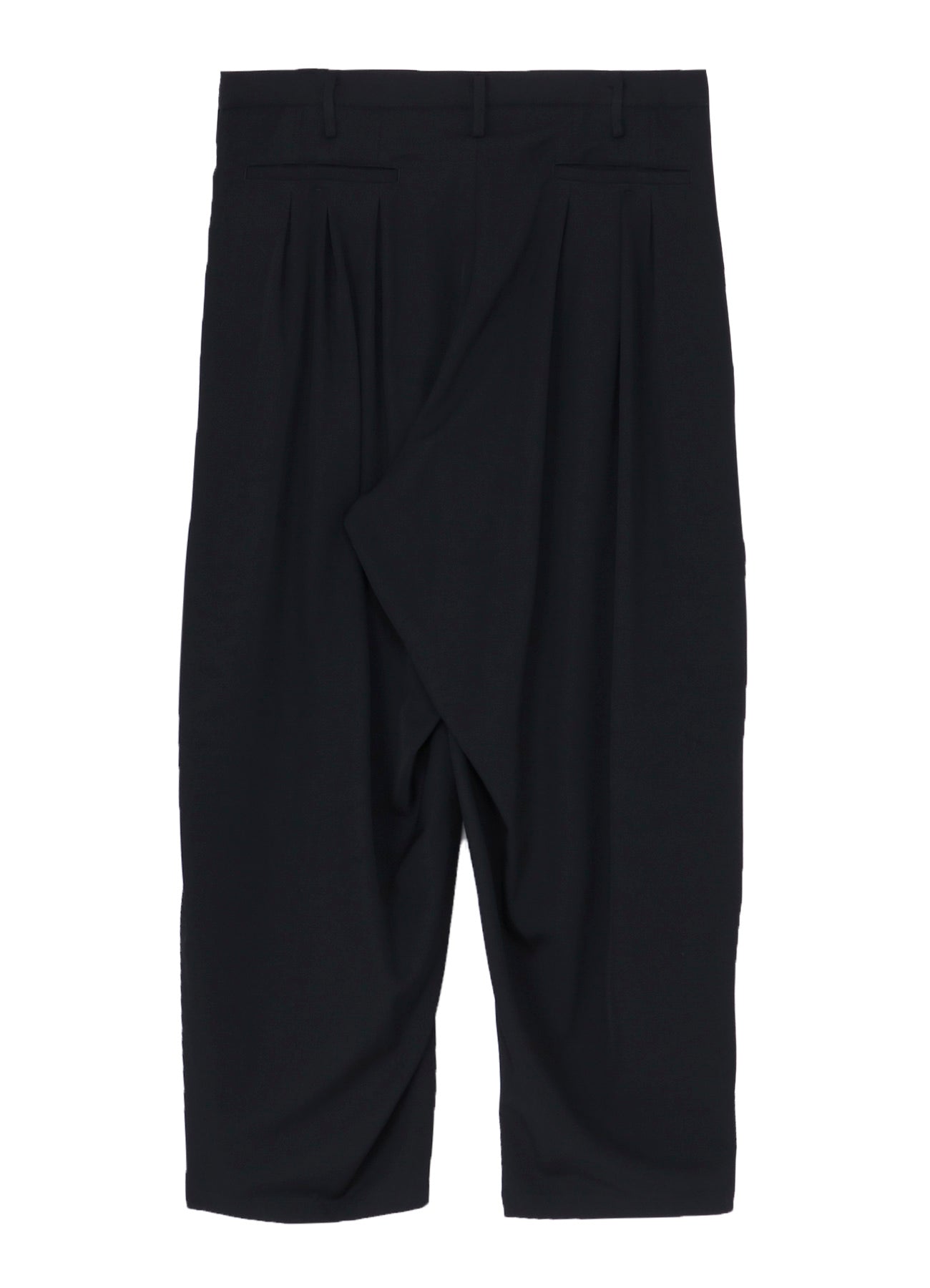 WOOL GABARDINE 12 TUCKS PANTS
