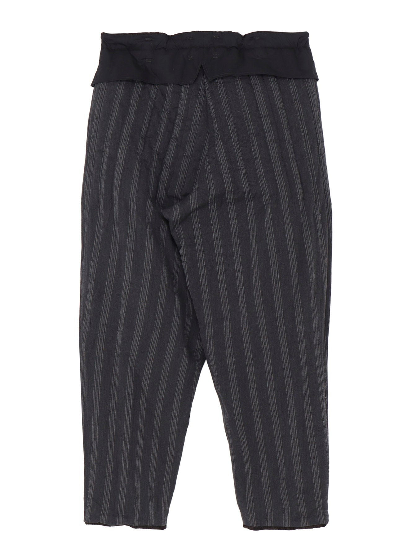 LINEN VELVET OUT POCKET PADDED PANTS