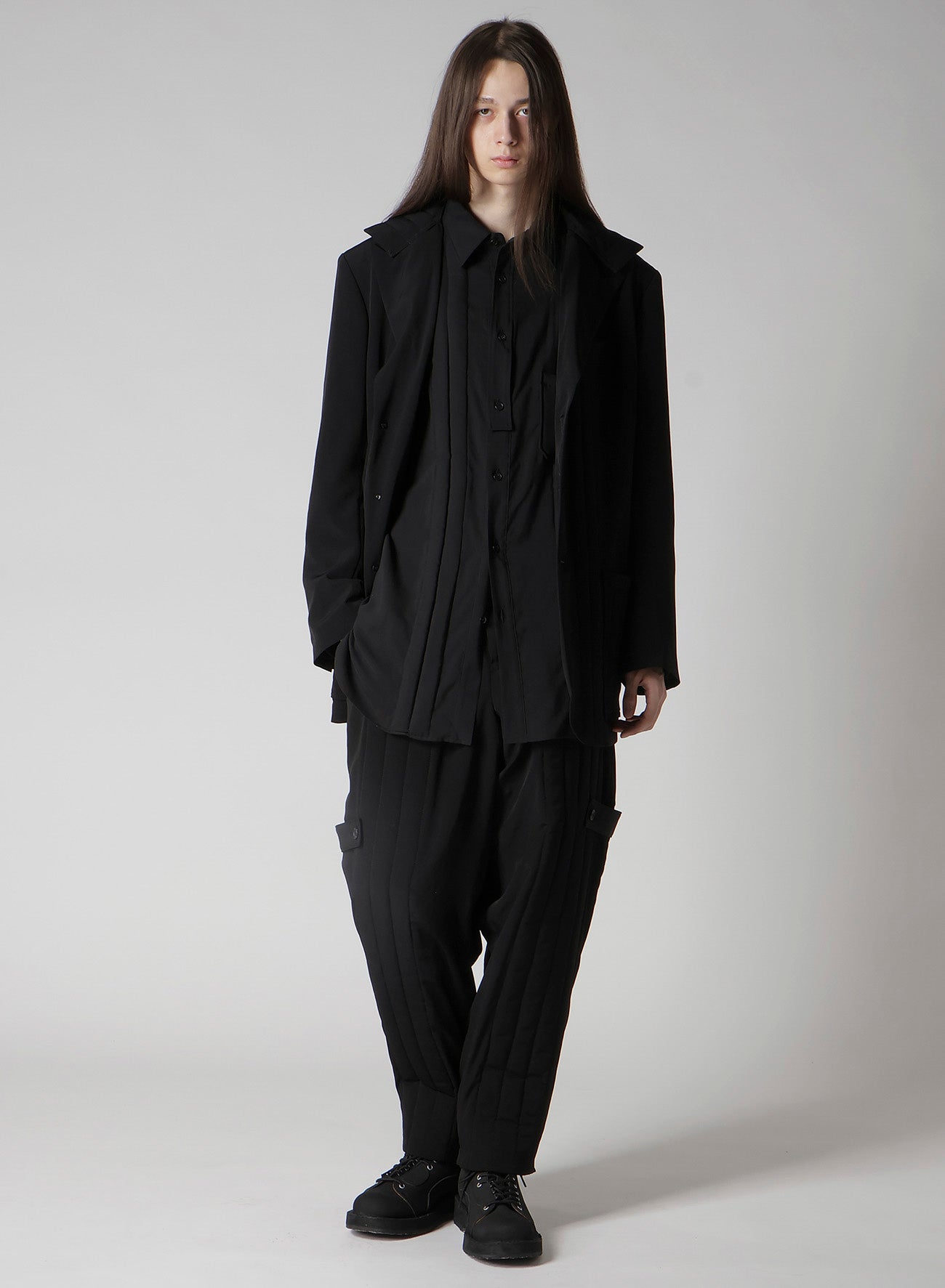 Ta TUXEDO TAB DETAIL PADDED PANTS