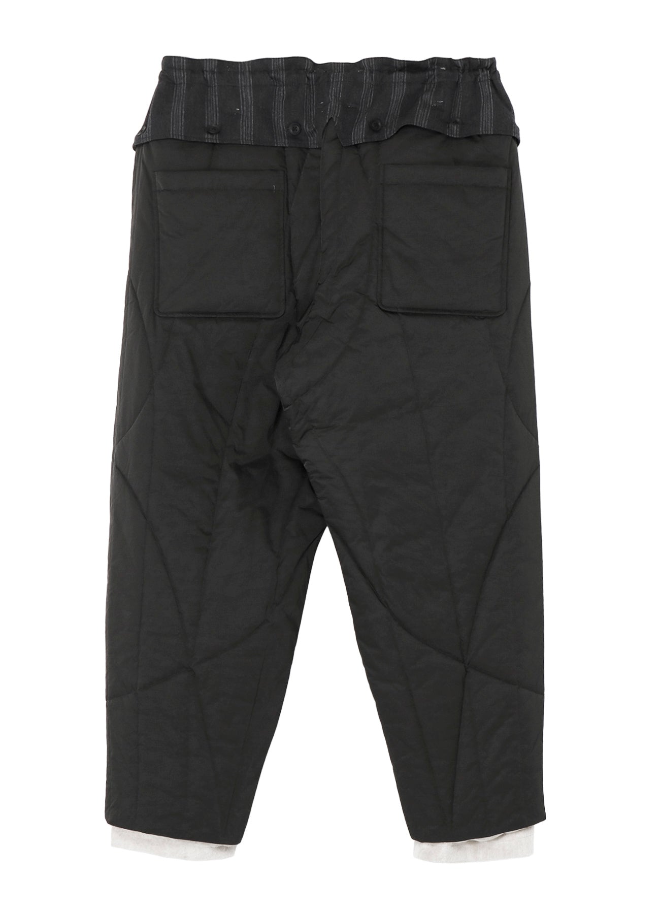 RAW LINEN VELVET ONE SIDE POCKET PANTS WITH LINER