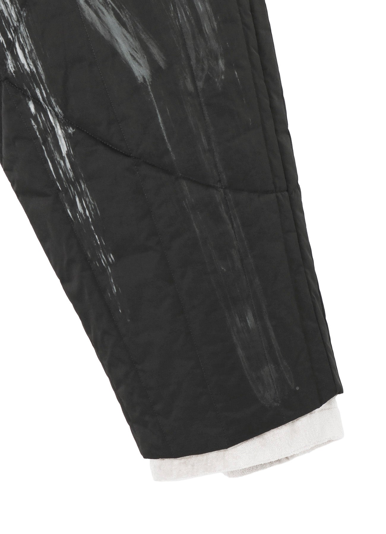 RAW LINEN VELVET ONE SIDE POCKET PANTS WITH LINER