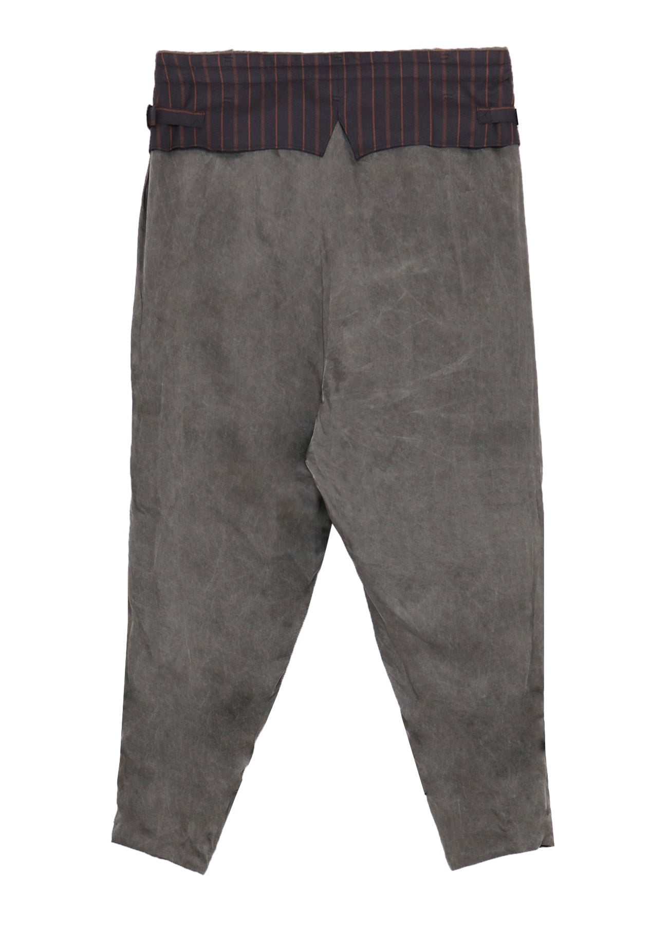 SILK LINEN INKED KNEE TAB PADDED PANTS