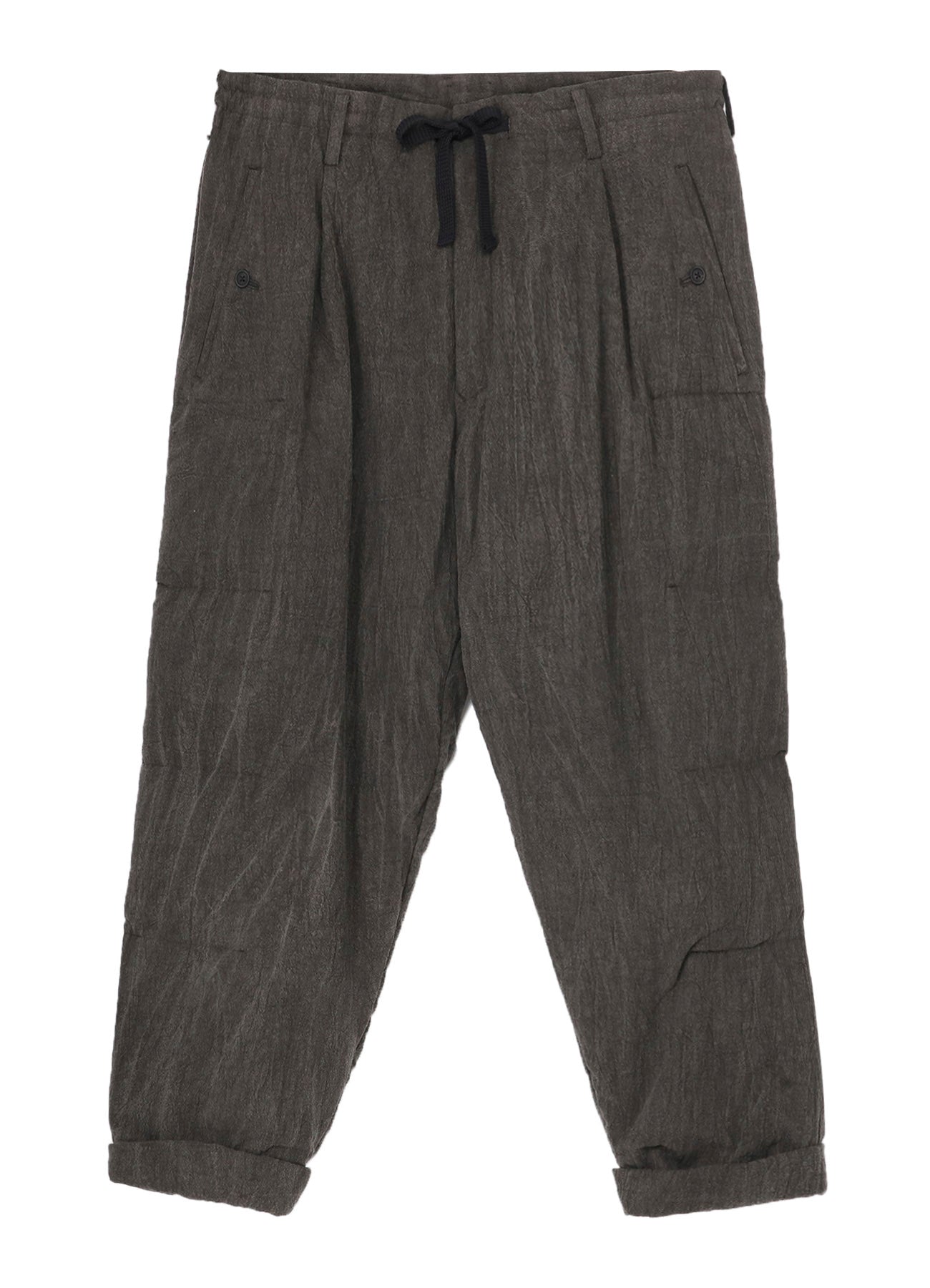 COTTON LINEN SHEETING HORIZONTAL PADDED PANTS