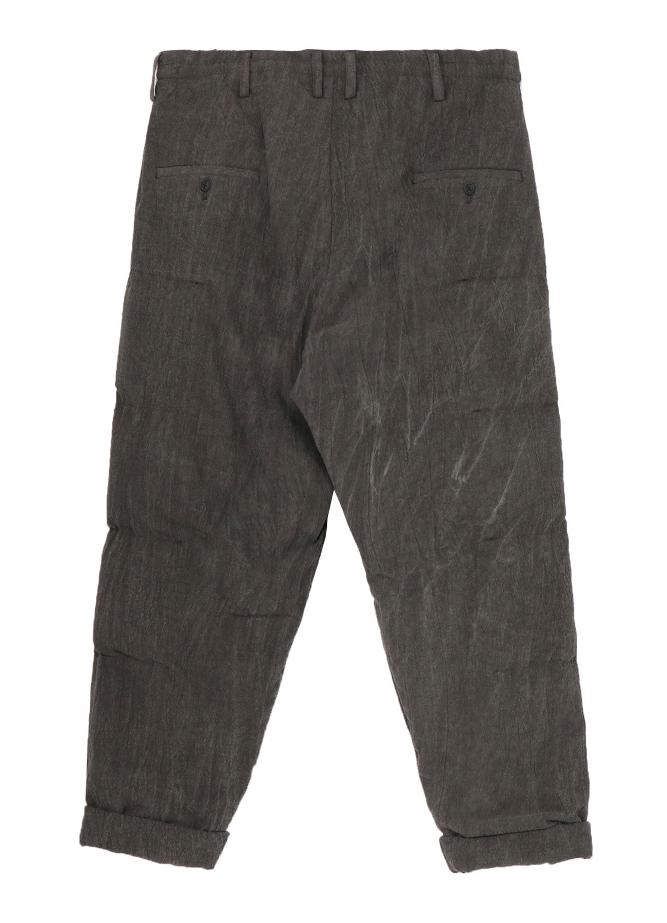COTTON LINEN SHEETING HORIZONTAL PADDED PANTS