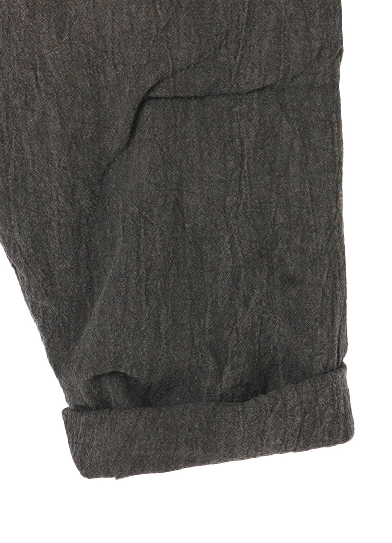 COTTON LINEN SHEETING HORIZONTAL PADDED PANTS