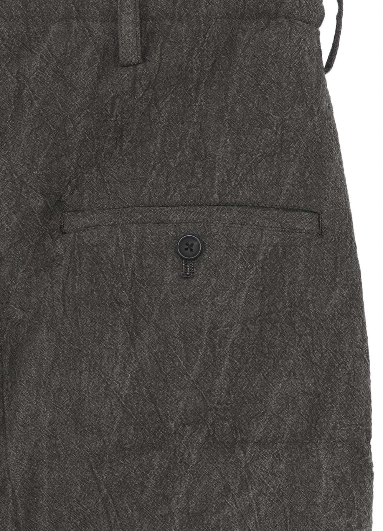 COTTON LINEN SHEETING HORIZONTAL PADDED PANTS